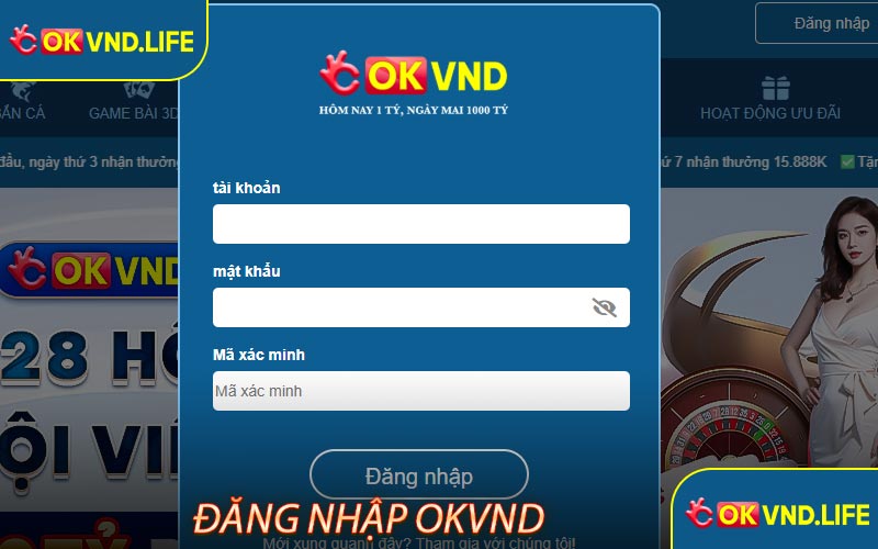 Hướng dẫn cách đăng nhập OKVND chính xác